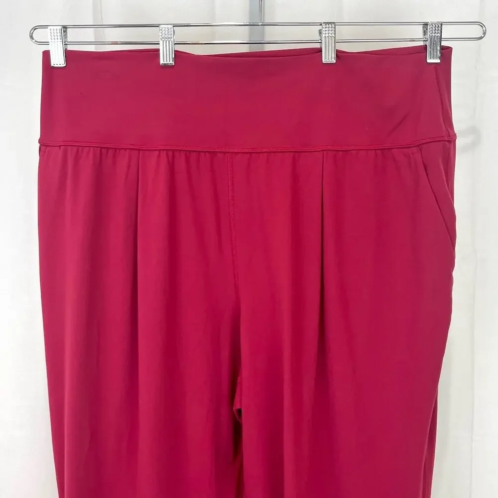 ATHLETA Elation Pants 533562 Pull On Crop Stretch Nylon Berry Red 2X Plus - Picture 4 of 10